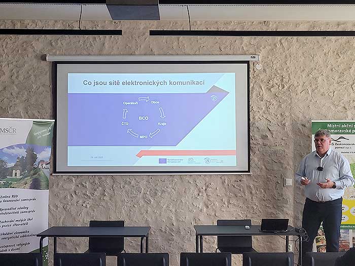 Seminář MAS Královská stezka a Českomoravské pomezí. BCO prezentovala aktuální téma